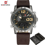 Man Watch 2019 Fashion Sport ,Men Quartz Analog Date, Leather Military, Waterproof,