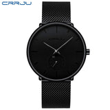 Man Watch Top Brand Luxury   Stainless Steel Ultra Thin Classic Quartz
