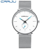 Man Watch Top Brand Luxury   Stainless Steel Ultra Thin Classic Quartz