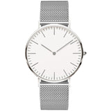 Man Watch Luxury Brand  Stainless Steel Bracelet Quartz Watch Fashion Rose Gold Silver