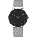 Man Watch Luxury Brand  Stainless Steel Bracelet Quartz Watch Fashion Rose Gold Silver