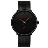 Man Watch Fashion  Top Brand Luxury Quartz   Casual Slim Mesh Steel Waterproof Sport Watch