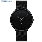 Man Watch Fashion  Top Brand Luxury Quartz   Casual Slim Mesh Steel Waterproof Sport Watch