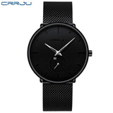Man Watch Fashion  Top Brand Luxury Quartz   Casual Slim Mesh Steel Waterproof Sport Watch
