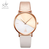 Woman Watch Fashion Leather Wrist  Vintage Ladies  Irregular