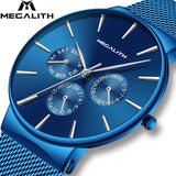 Man Watch Top Brand Luxury Waterproof  Ultra Thin Date Quartz