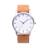 Man Watch Luxury Fashion Large Dial Military Quartz   Leather Sport Watches