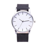 Man Watch Luxury Fashion Large Dial Military Quartz   Leather Sport Watches