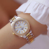 Woman Watch 2019 Luxury Brand lady Crystal   Fashion Rose Gold Quartz