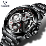 Man Watch CADISEN 2019  Top Brand Luxury Military Army Sports Casual Waterproof