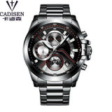 Man Watch CADISEN 2019  Top Brand Luxury Military Army Sports Casual Waterproof