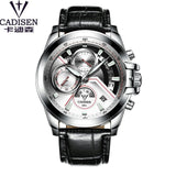 Man Watch CADISEN 2019  Top Brand Luxury Military Army Sports Casual Waterproof