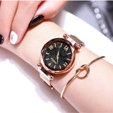Woman Watch Luxury  Magnetic Starry Sky Female Clock Quartz Wristwatch Fashion Ladies Wrist