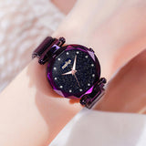 Woman Watch Luxury Diamond Rose Gold  Fashion Ladies Starry Sky Magnetic