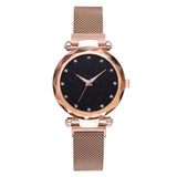 Woman Watch  Luxury Magnet Buckle Starry Bracelet Quartz
