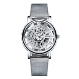 Man Watch 2019 Skeleton Wrist   Simple Style Mesh Belt   Unisex Quartz Hollow