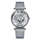 Man Watch 2019 Skeleton Wrist   Simple Style Mesh Belt   Unisex Quartz Hollow