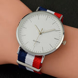 Woman Watch 2019 New Casual and Fashion Quartz Multicolor Nylon Cloth