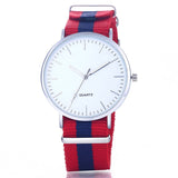 Woman Watch 2019 New Casual and Fashion Quartz Multicolor Nylon Cloth