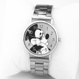 Woman Watch 2019 Fashion Brand Mickey Mouse newest luxury quartz  Lady Slim Stainless Steel Mesh Strap