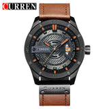 Man Watch Luxury Brand    Military Sports  Quartz Date  Casual Leather