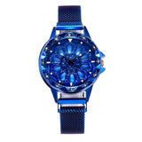 Woman Watch Best Selling  Mesh Magnet Buckle Lucky Flower   Luxury Ladies