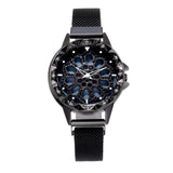 Woman Watch Best Selling  Mesh Magnet Buckle Lucky Flower   Luxury Ladies