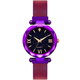 Woman Watch 2019 Hot Sale Starry Sky   Luxury Magnetic Magnet Buckle Quartz Wristwatch