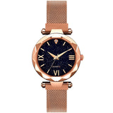 Woman Watch 2019 Hot Sale Starry Sky   Luxury Magnetic Magnet Buckle Quartz Wristwatch