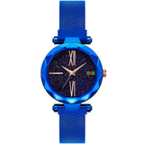 Woman Watch 2019 Hot Sale Starry Sky   Luxury Magnetic Magnet Buckle Quartz Wristwatch