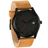 Man Watch  2019 Men Quartz  Military Sport Wristwatch Leather Strap Mens Reloj Complete Calendar