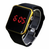 Man Watch Sport Digital ,Square LED Watch Silicone Electronic