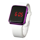 Man Watch Sport Digital ,Square LED Watch Silicone Electronic
