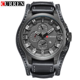 Man Watch   Military Quartz   Top Brand Luxury Leather Sports Wristwatch