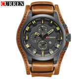 Man Watch   Military Quartz   Top Brand Luxury Leather Sports Wristwatch