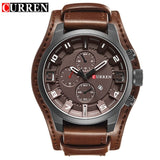 Man Watch   Military Quartz   Top Brand Luxury Leather Sports Wristwatch