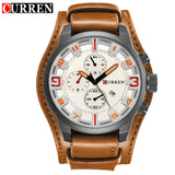 Man Watch   Military Quartz   Top Brand Luxury Leather Sports Wristwatch