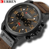 Man Watch Top Brand Luxury, ,Military, Sport, Wristwatch, Leather Quartz