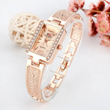 Woman Watch brand luxury bracelet  rose gold  diamond