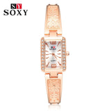 Woman Watch brand luxury bracelet  rose gold  diamond