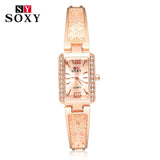 Woman Watch brand luxury bracelet  rose gold  diamond